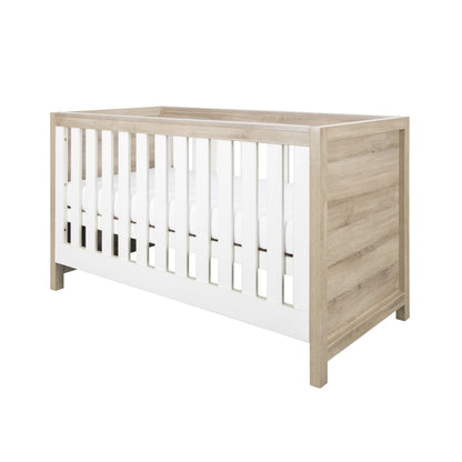 Tutti Bambini Modena 3 in 1 Cot bed in White/Oak