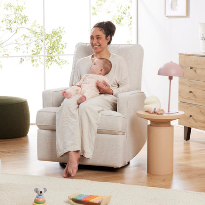 Quinn Recliner Glider Nursery Chair in Eggshell