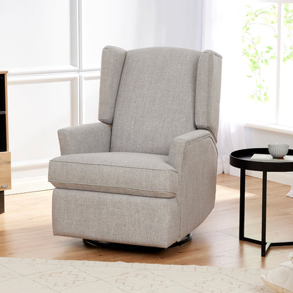 Chelsea Electric Recliner Glider Chair with USB in Pure Grey