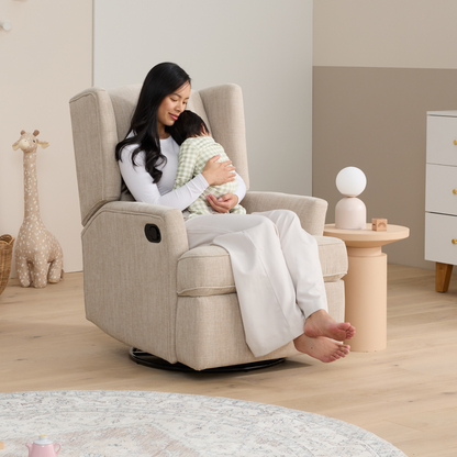 Chelsea Recliner Glider Nursery Chair in Latté