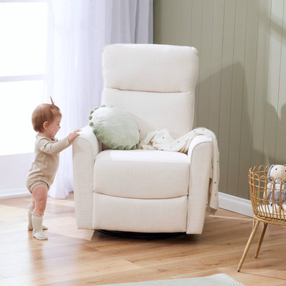 Felix Electric Recliner Glider Chair with USB in Sea Shell