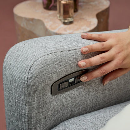Henry Plus Massage & Heat Nursing Chair in Pure Grey