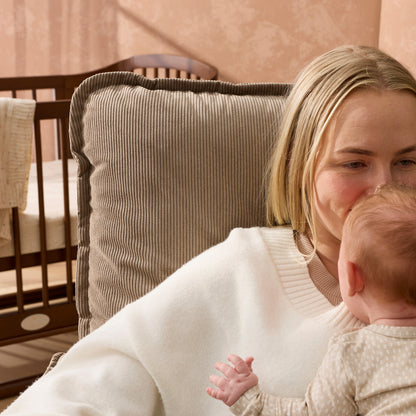 Louie Electric Recliner Glider Nursery Chair in Mocha Corduroy