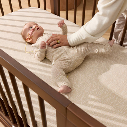 Luca Sustainable Timber Cot in Walnut