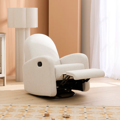 Maya Recliner Glider Nursery Chair in Eggshell