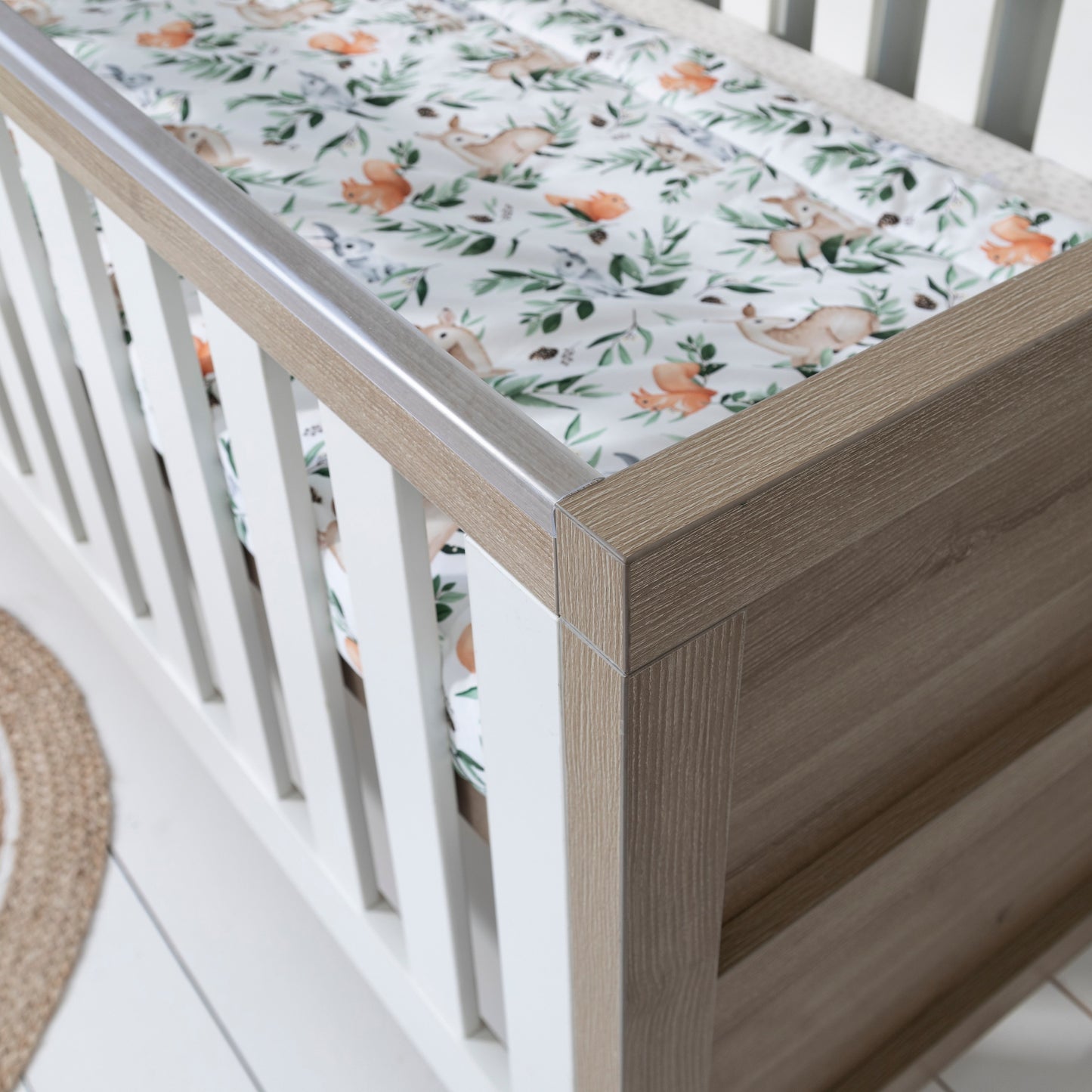 Tutti Bambini Modena 3 in 1 Cot bed in White/Oak