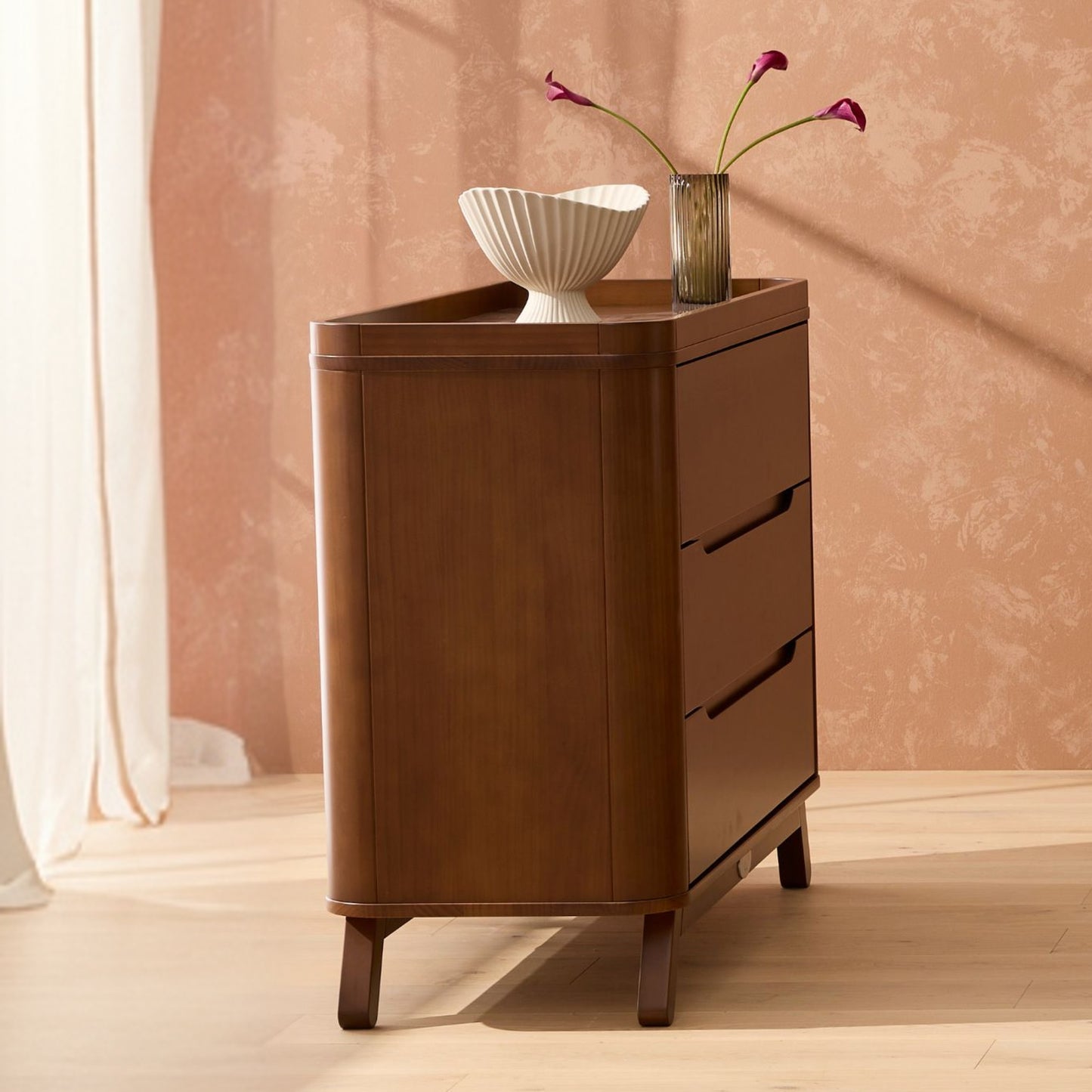 Theo Sustainable Timber Chest & Changer in Walnut