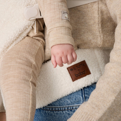 Boba Auri Baby Carrier in Coconut Teddy Fleece