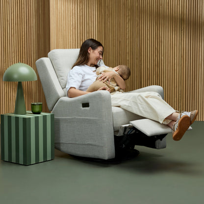 Henry Plus Massage & Heat Nursing Chair in Eggshell