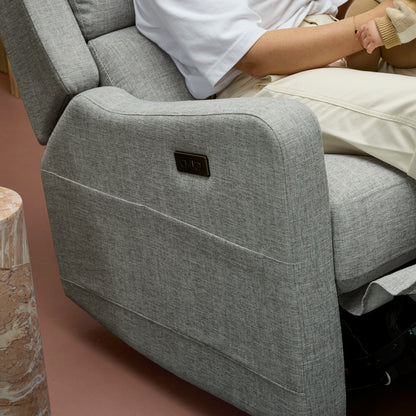 Henry Plus Massage & Heat Nursing Chair in Pure Grey