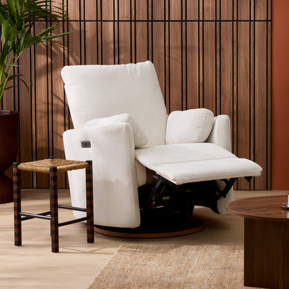 Lola Electric Recliner Glider Nursery Chair in Coconut Corduroy