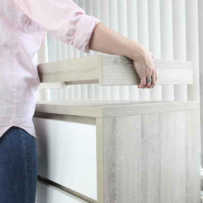 Modena Chest and Changer in Oak White
