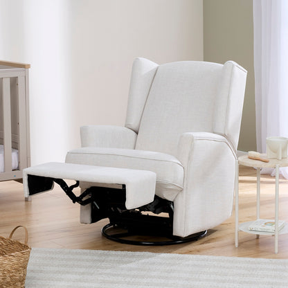 Chelsea Recliner Glider Nursery Chair in Eggshell