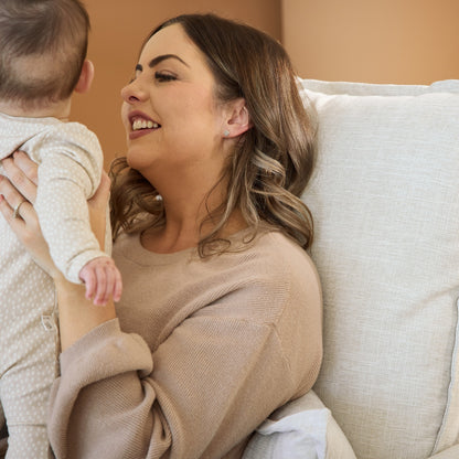 Frankie Electric Recliner Glider Nursery Chair in Eggshell