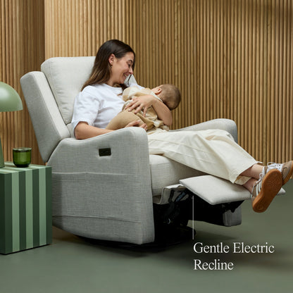 Henry Plus Massage & Heat Nursing Chair in Eggshell