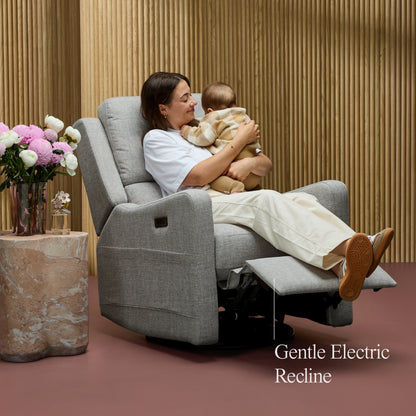 Henry Plus Massage & Heat Nursing Chair in Pure Grey