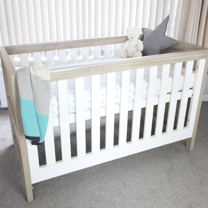 Tutti Bambini Modena 3 in 1 Cot bed in White/Oak