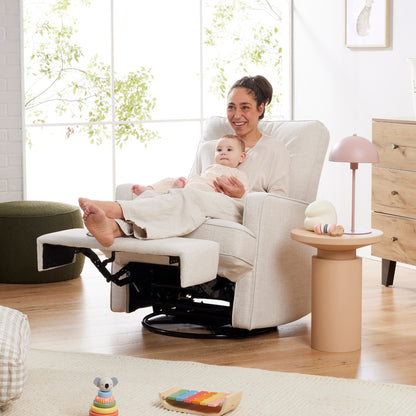 Quinn Recliner Glider Nursery Chair in Eggshell