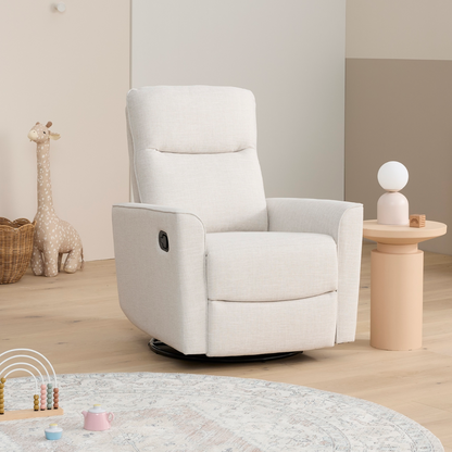 Felix Recliner Glider Nursery Chair in Egg Shell