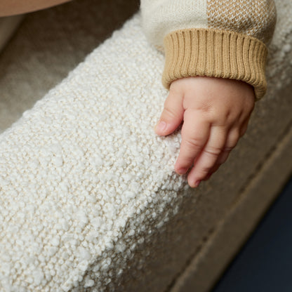 Henry Plus Massage & Heat Nursing Chair in Vanilla Bouclé
