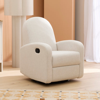 Maya Recliner Glider Nursery Chair in Eggshell
