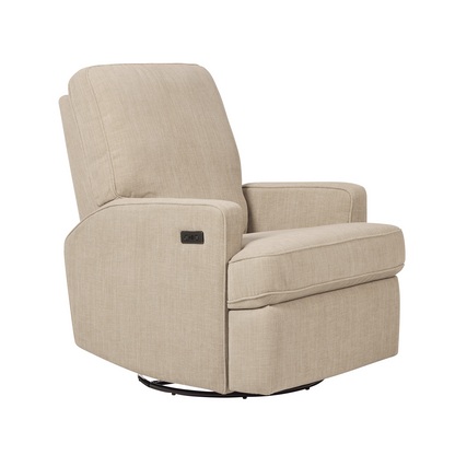 Modena Cot Set in Oak White with Quinn Electric in Latte