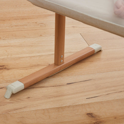 Zizee Bassinet in Scandi Walnut and Ecru