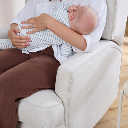 Chelsea Recliner Glider Nursery Chair in Eggshell