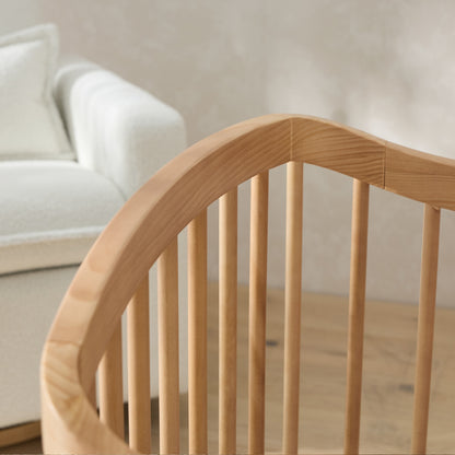 Luca Sustainable Timber Cot in Natural