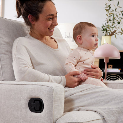 Quinn Recliner Glider Nursery Chair in Eggshell