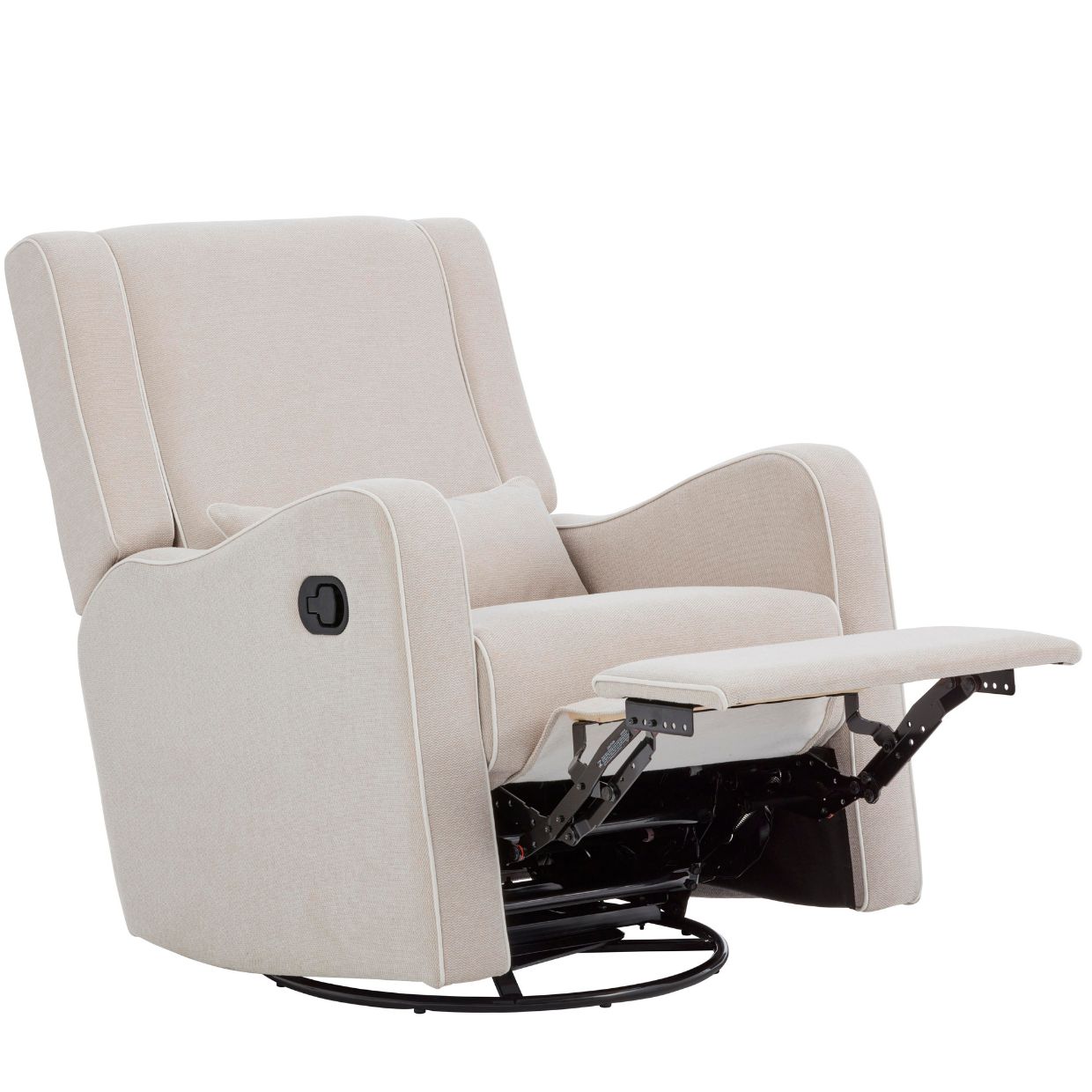 Willow 2.0 Recliner Glider Nursery Chair in French Beige iL Tutto