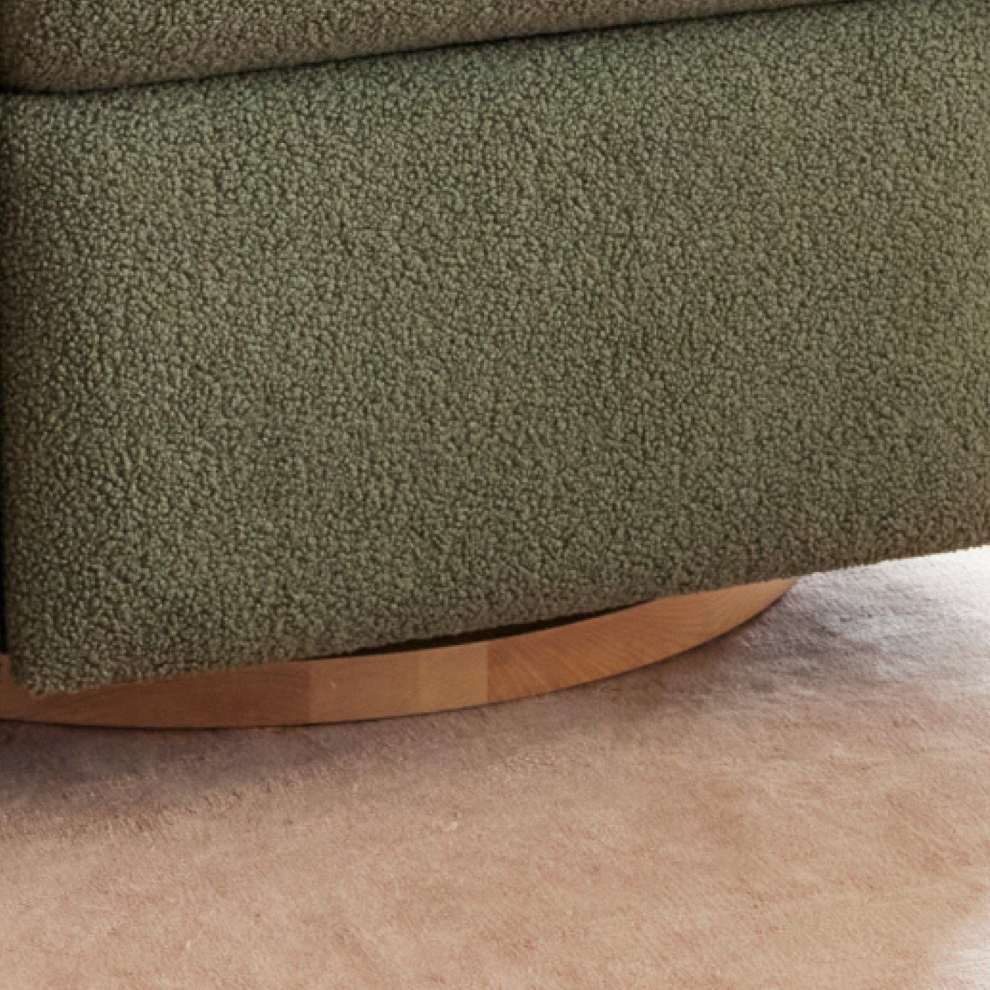 Frankie Electric Recliner Glider Nursery Chair in Olive Teddy