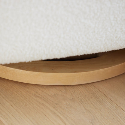 Louie Electric Recliner Glider Nursery Chair in Coconut Teddy