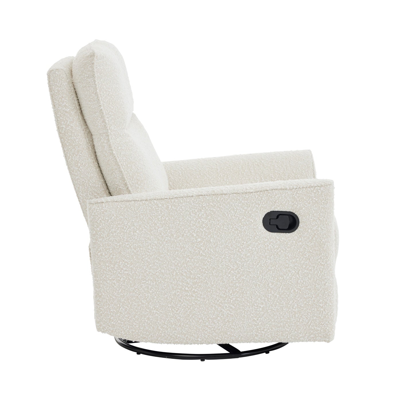 Felix Recliner Glider Nursery Chair in Vanilla Bouclé