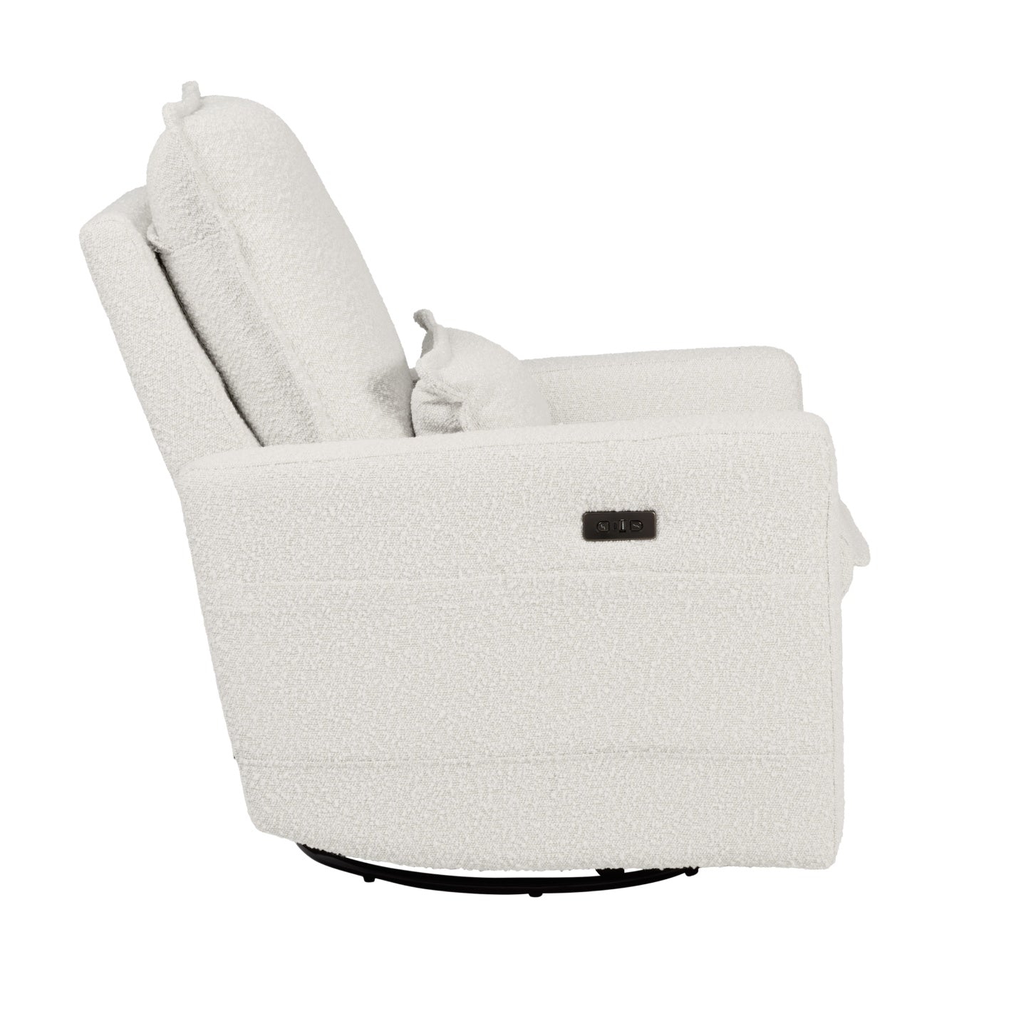 Frankie Electric Recliner Glider Nursery Chair in Vanilla Bouclé