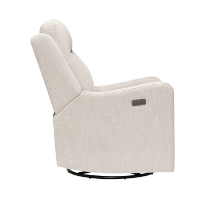 Henry Electric Recliner Glider Chair with USB in Eggshell