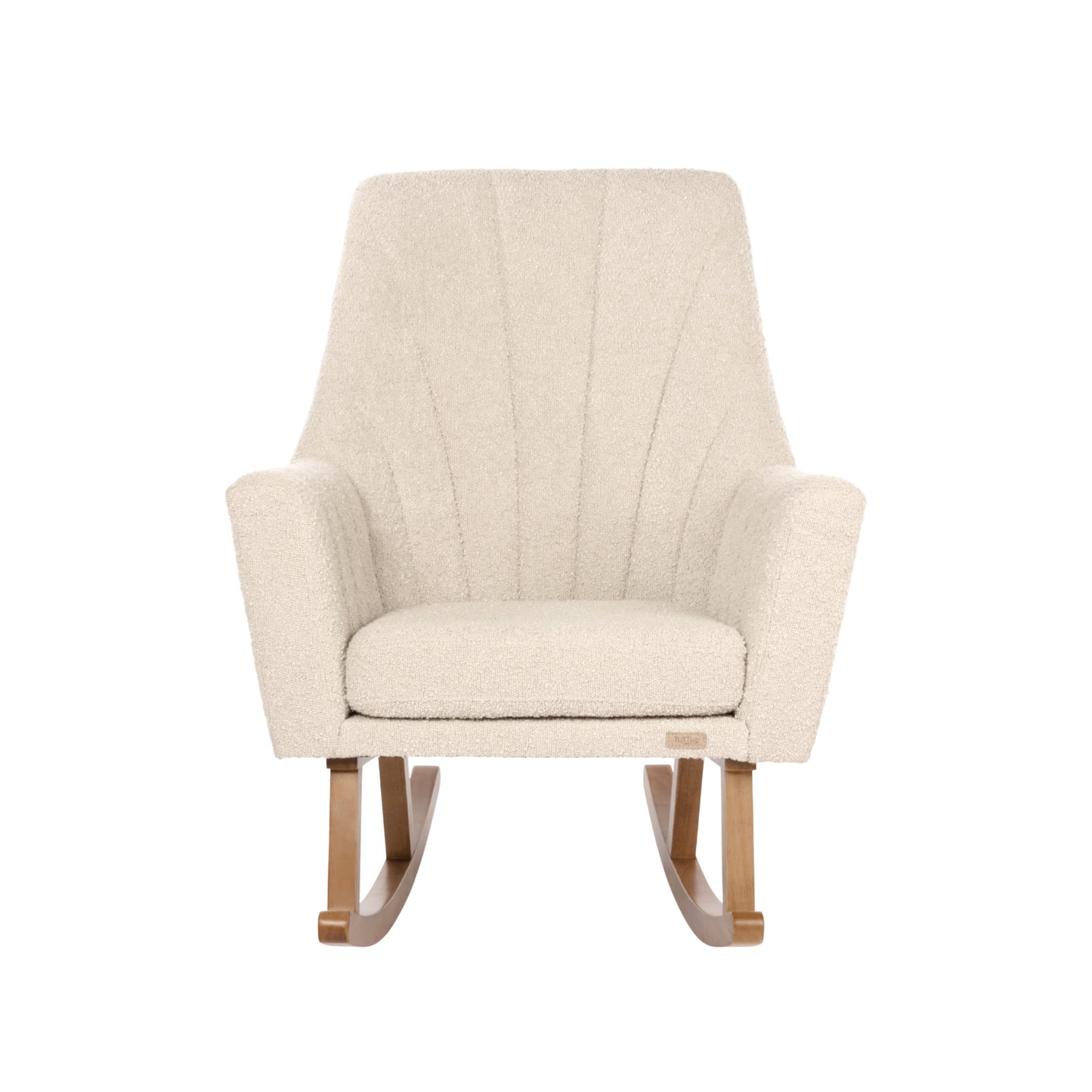 Jonah Rocking Chair & Foot Stool in Mushroom Boucle