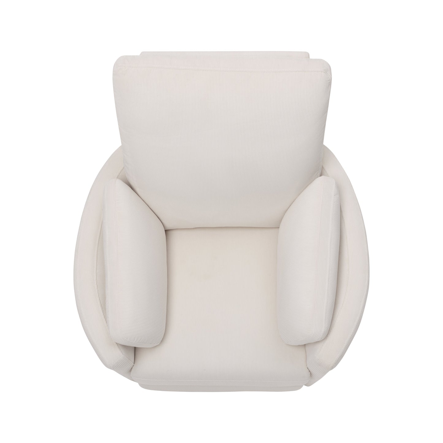 Lola Electric Recliner Glider Nursery Chair in Coconut Corduroy