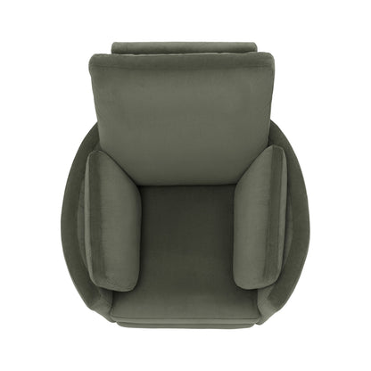 Lola Electric Recliner Glider Nursery Chair in Olive Corduroy