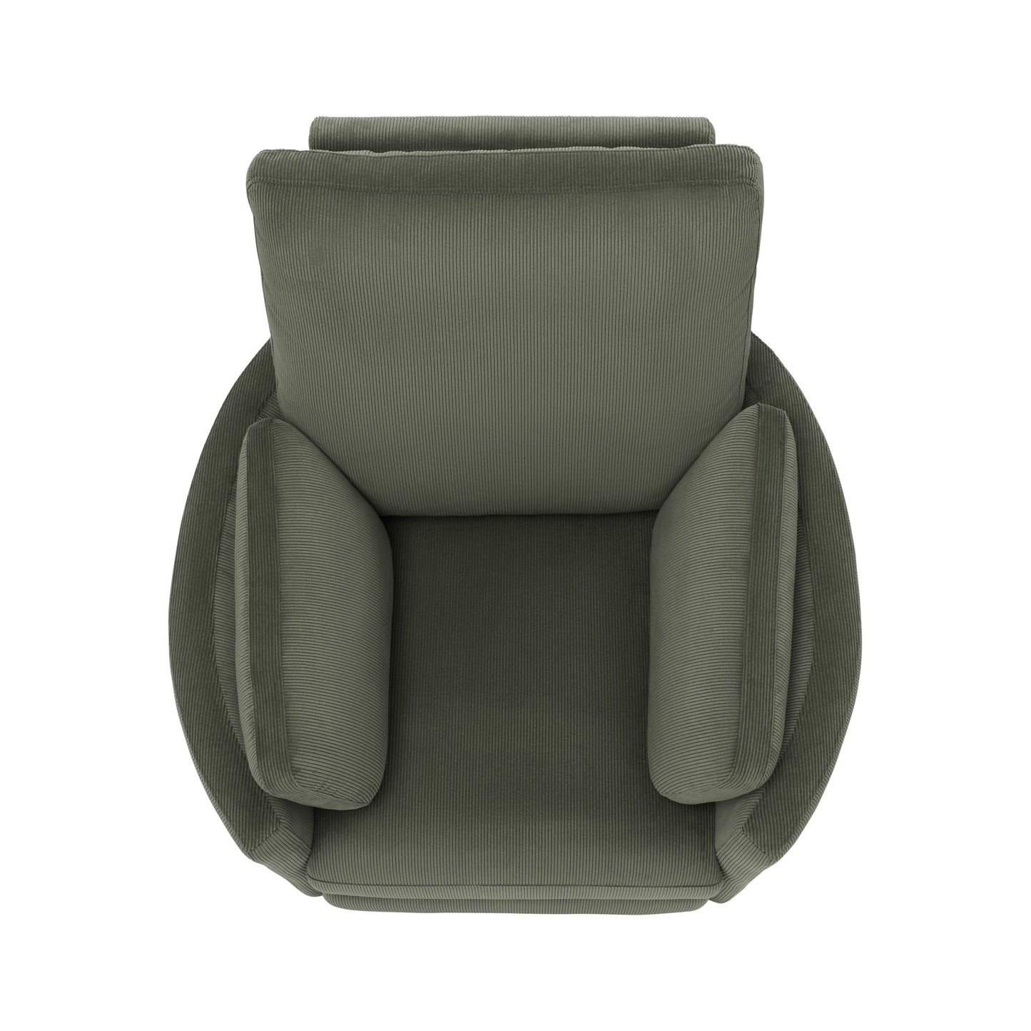 Lola Electric Recliner Glider Nursery Chair in Olive Corduroy