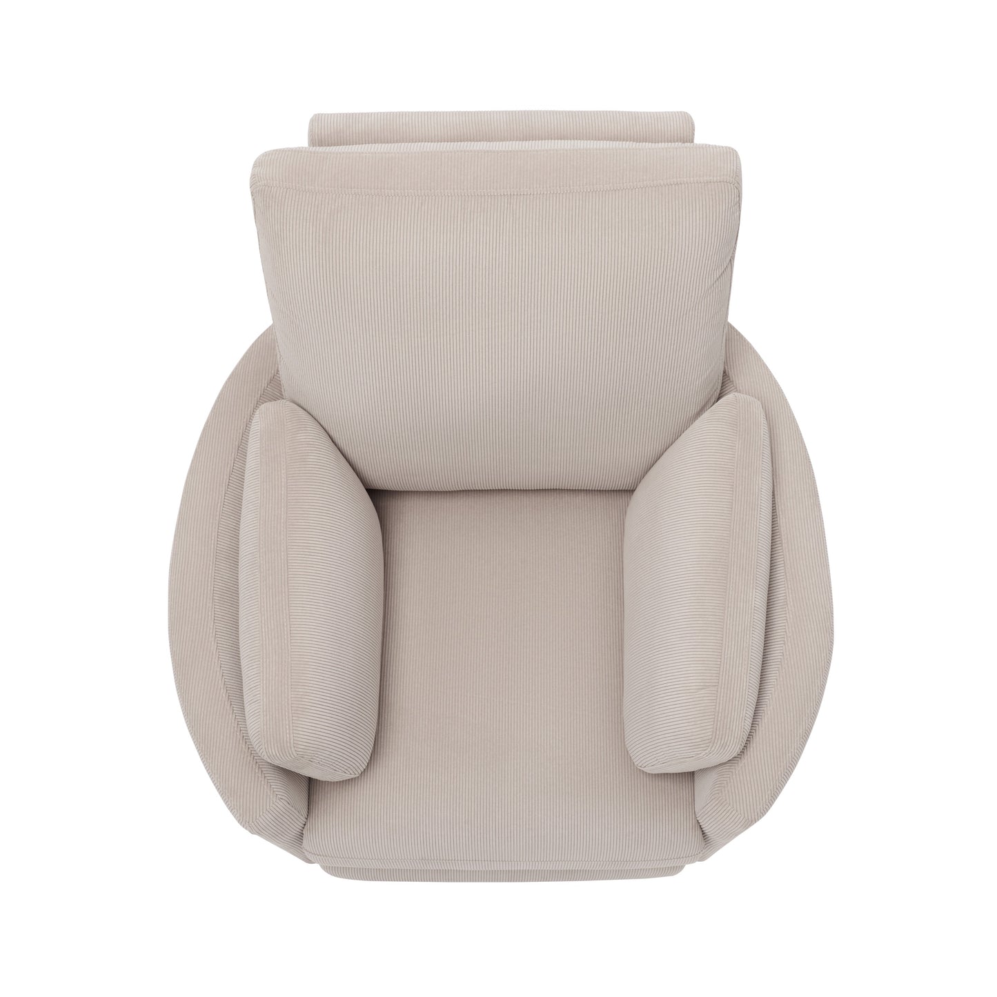 Lola Electric Recliner Glider Nursery Chair in Taupe Corduroy