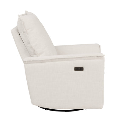 Louie Electric Recliner Glider Nursery Chair in Eggshell