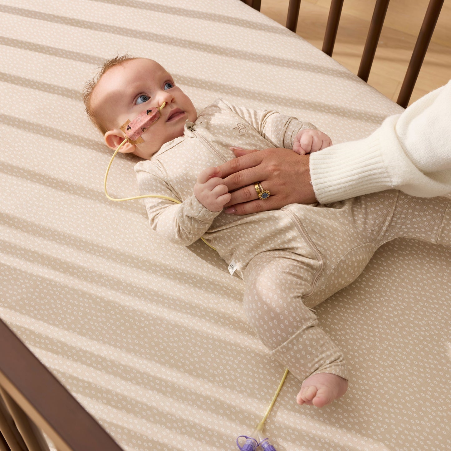 Luca Sustainable Timber Cot in Walnut