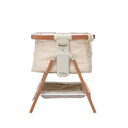Mini CoZee Breeze Plus Toy Bassinet in Scandi Walnut & Ecru