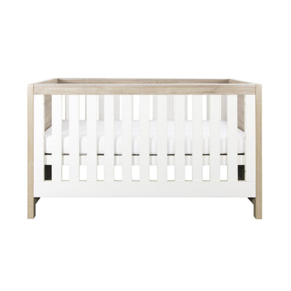 Tutti Bambini Modena 3 in 1 Cot bed in White/Oak