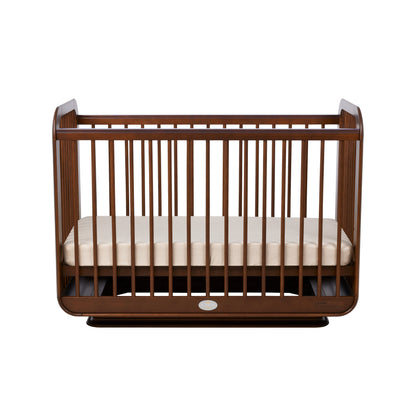 Ollie Sustainable Timber Cot in Walnut