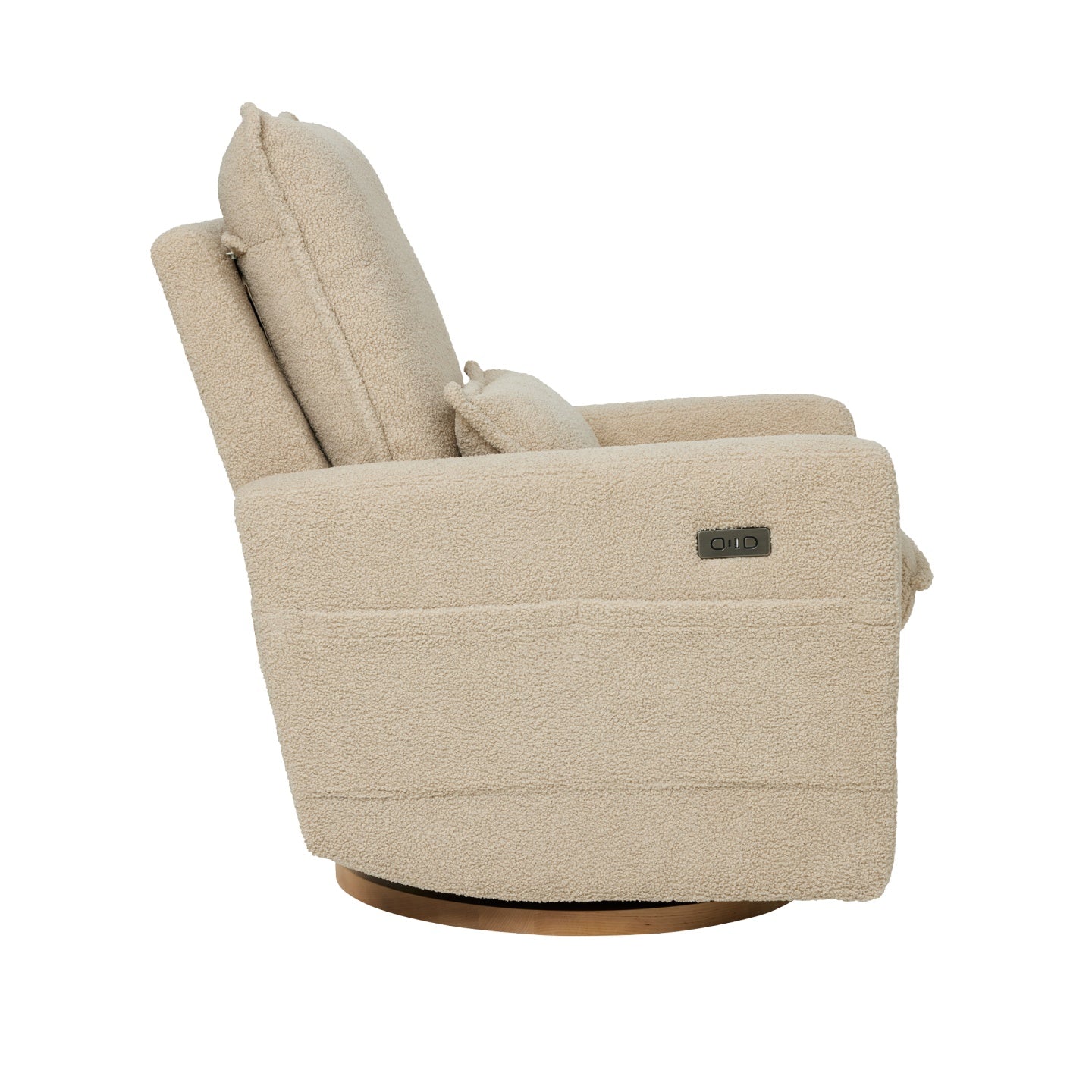 Frankie Electric Recliner Glider Nursery Chair in Taupe Teddy