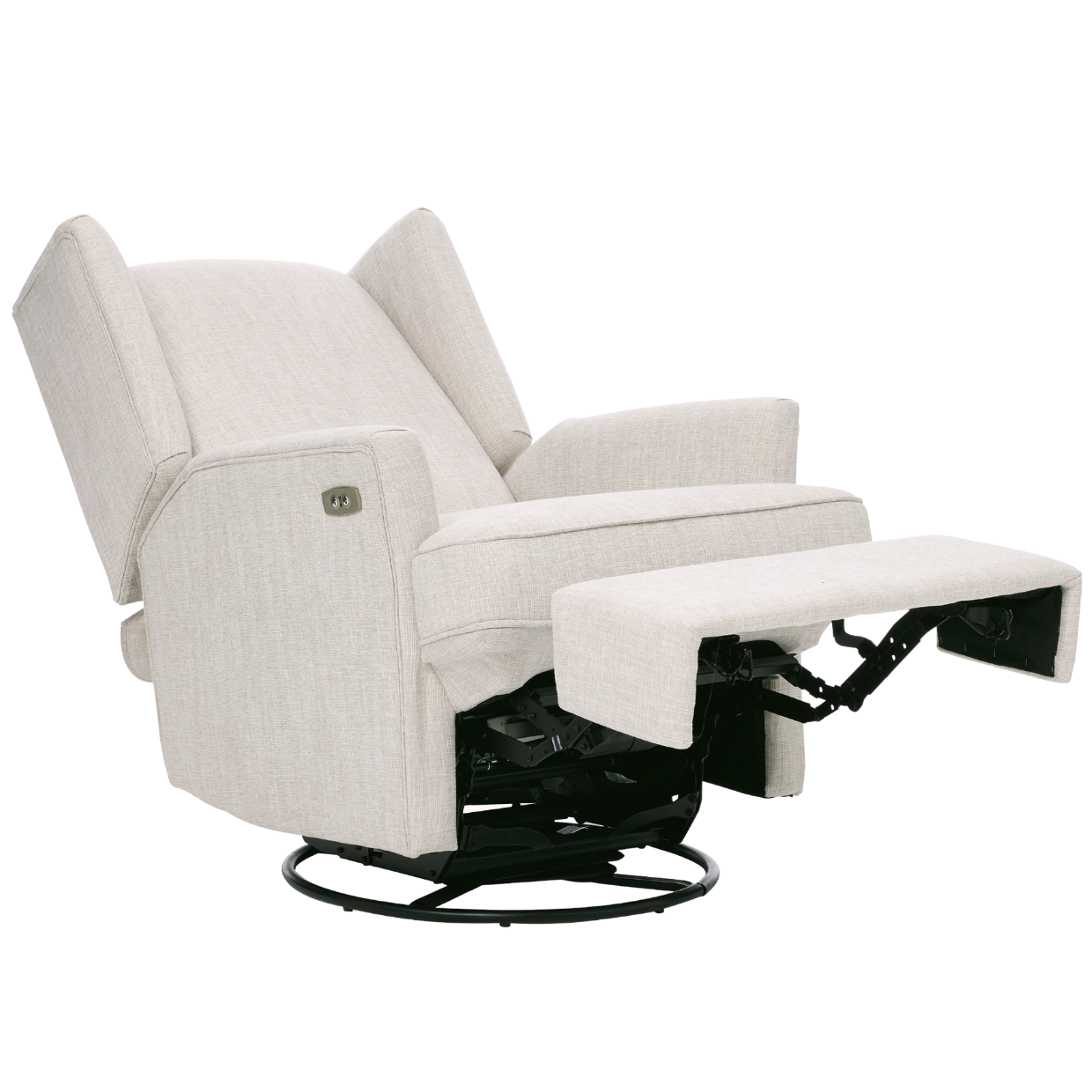 Chelsea Electric Glider Recliner Chair in Egg Shell iL Tutto