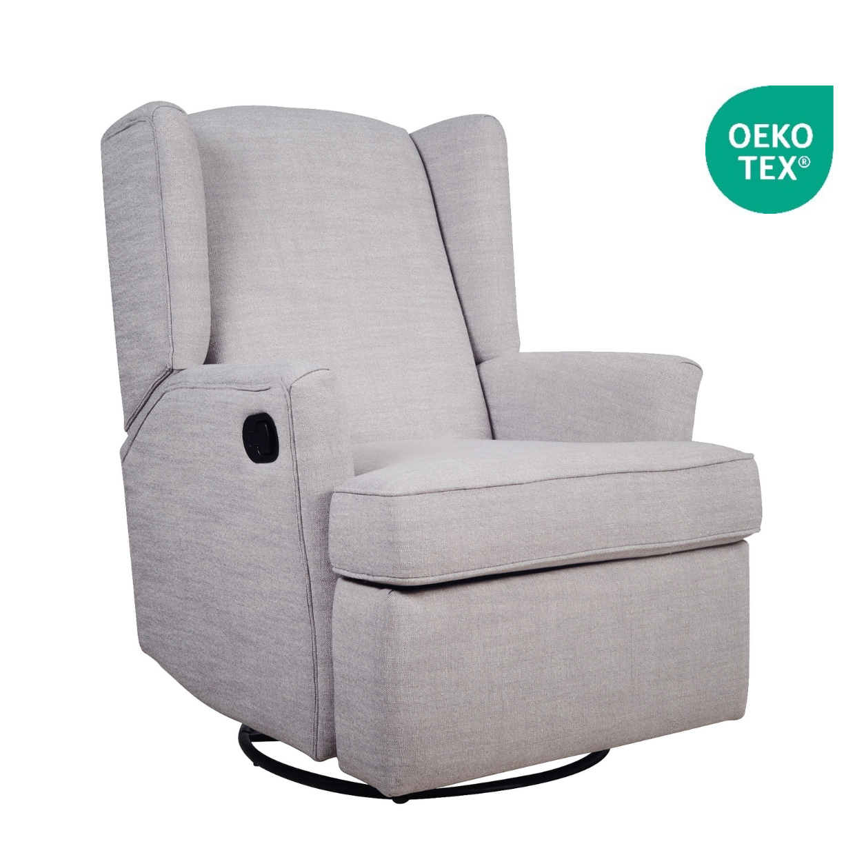 Chelsea Recliner Glider Nursery Chair in Grey Frost