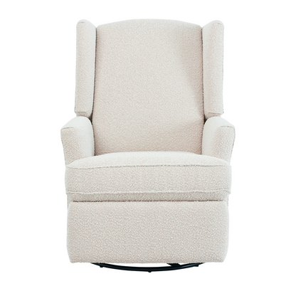 Chelsea Electric Recliner Glider Chair with USB in Vanilla Bouclé
